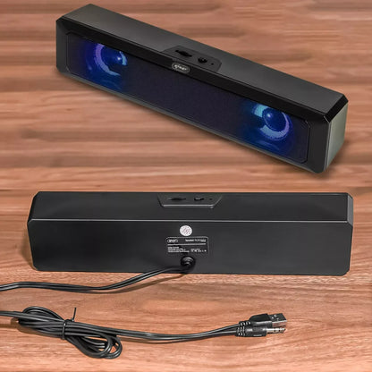 Soundbar Gamer 6W USB + P2 com LED RGB – Som Potente HI-FI