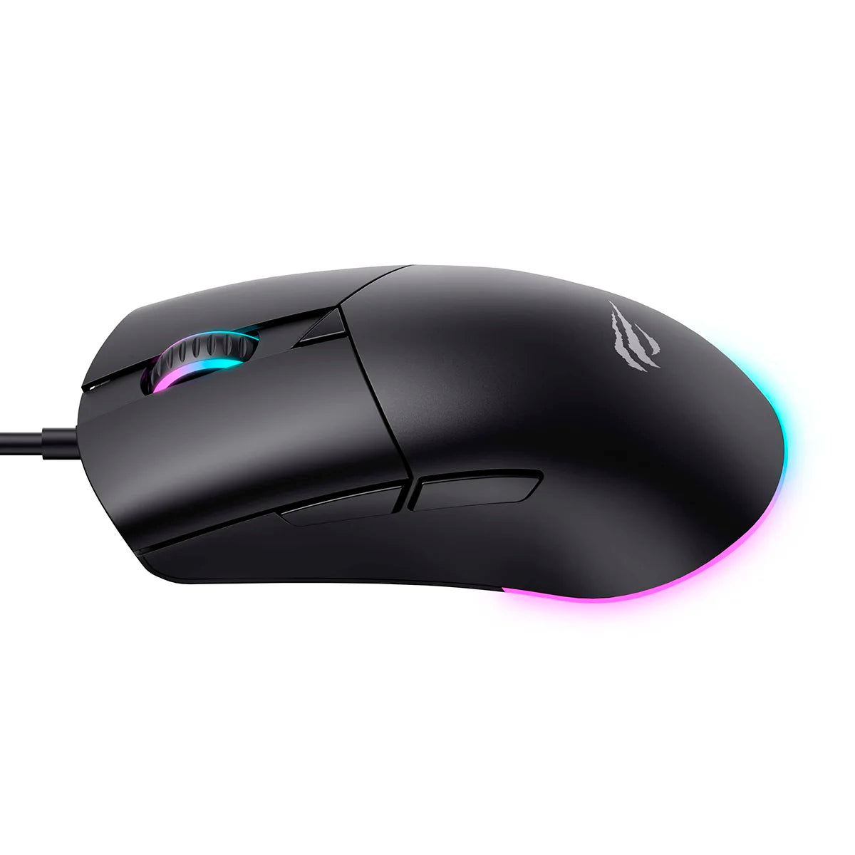 Mouse Gamer Havit MS1038 8000 DPI 7 Botões RGB Preto